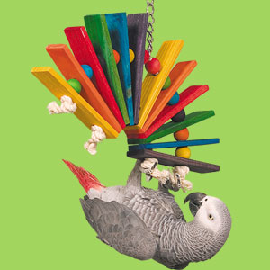 Cockatoo Budgies Unraveling and Hanging GATMAHE Bird Toys with Bells for Medium-Sized Bird Doves Parrots Finches Wooden Block Toys for Climbing Chewing 